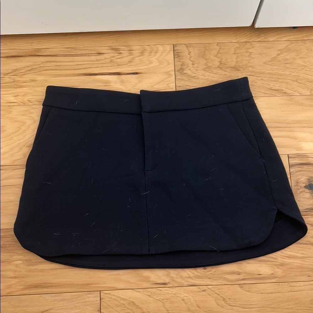Zara navy mini skirt